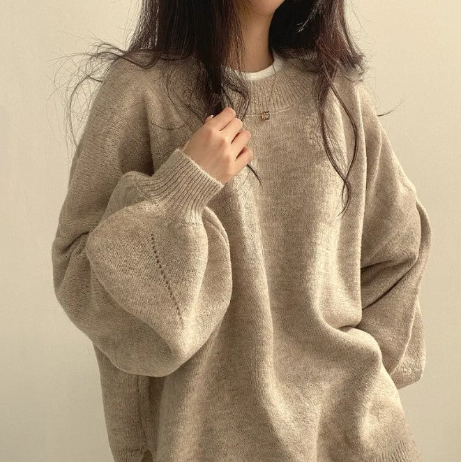 Relaxed-Fit Cozy Knit Sweater