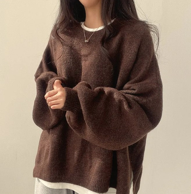 Relaxed-Fit Cozy Knit Sweater