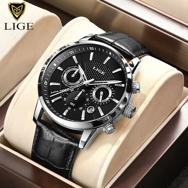 Luxury Leather Casual Quartz