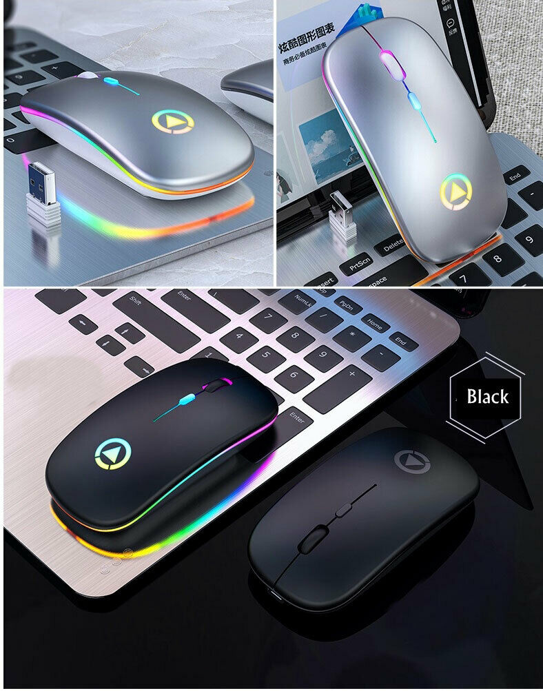 RGB Wireless USB Rechargeable Mouse