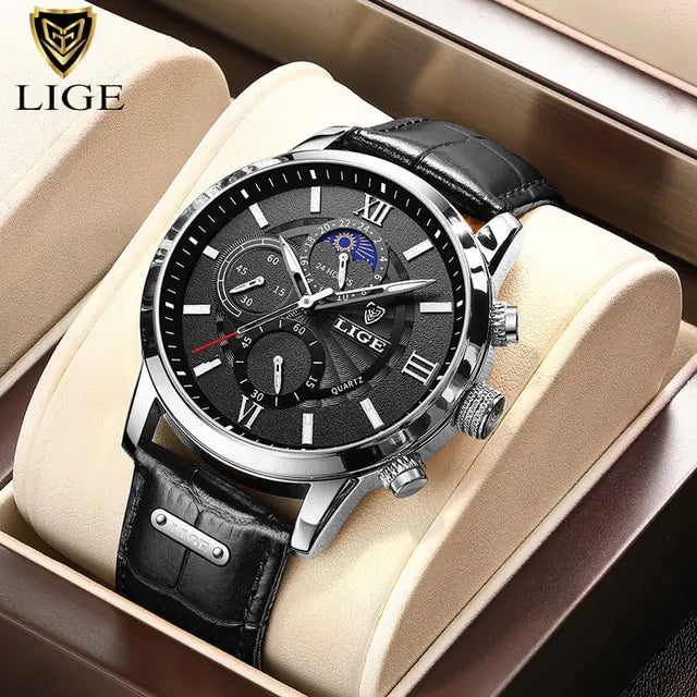 Luxury Leather Casual Quartz