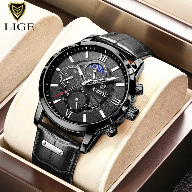 Luxury Leather Casual Quartz