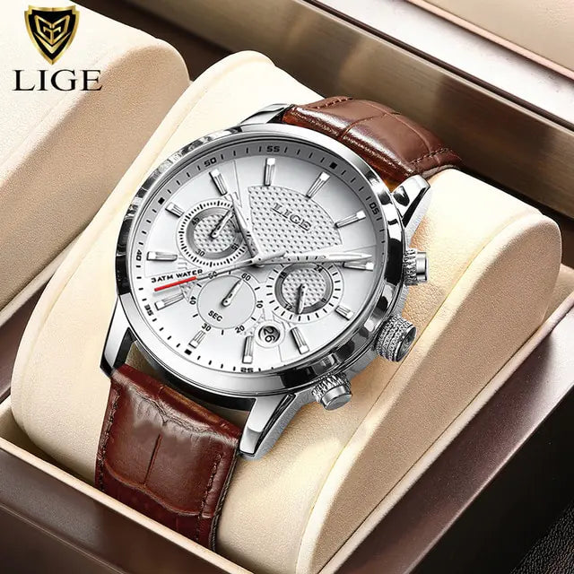 Luxury Leather Casual Quartz