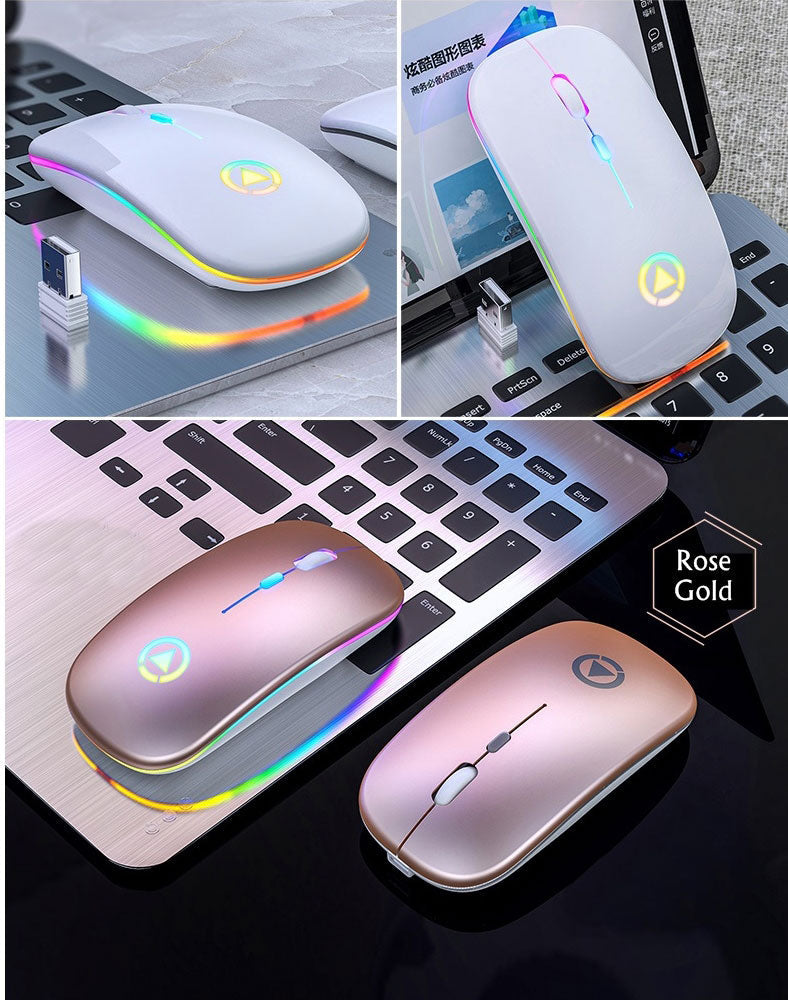 RGB Wireless USB Rechargeable Mouse