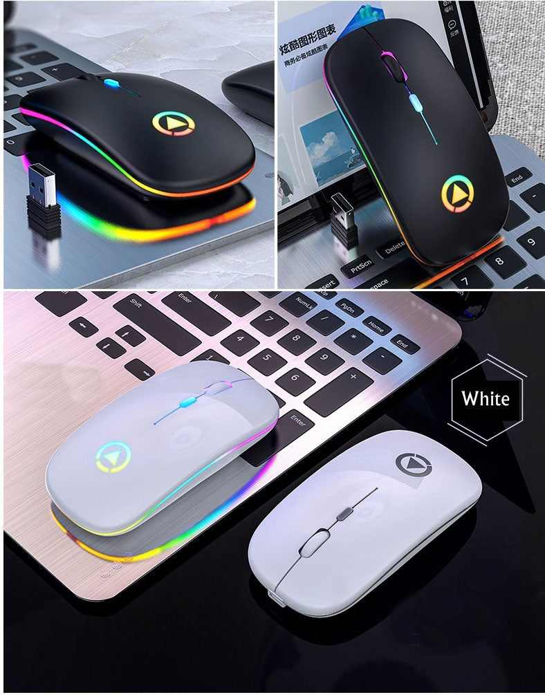 RGB Wireless USB Rechargeable Mouse