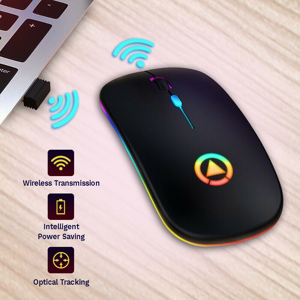 RGB Wireless USB Rechargeable Mouse